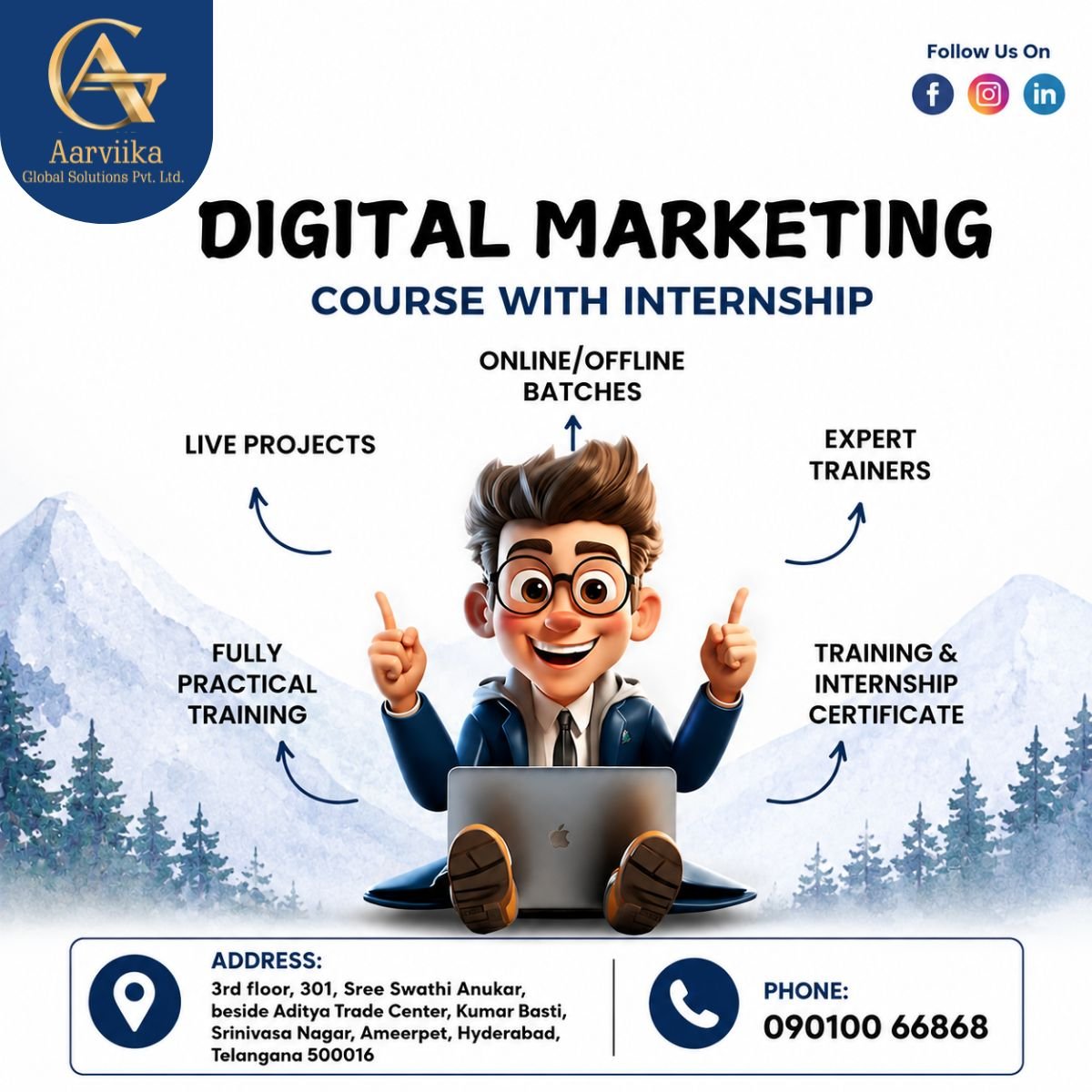 digital marketing course with internship